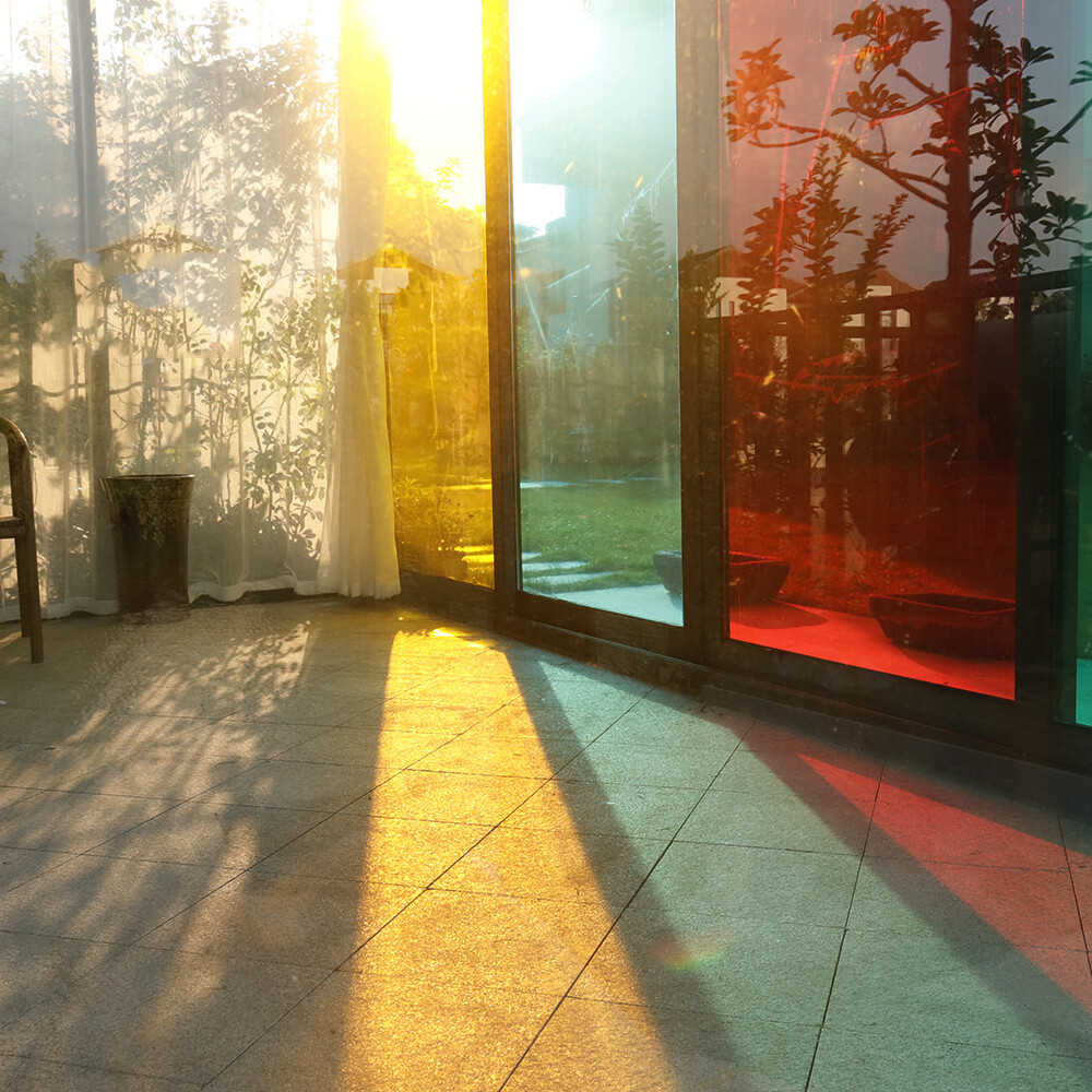 Colorful Window Tinting Film Clear Decorative Home Mall Glass Decor Stickers