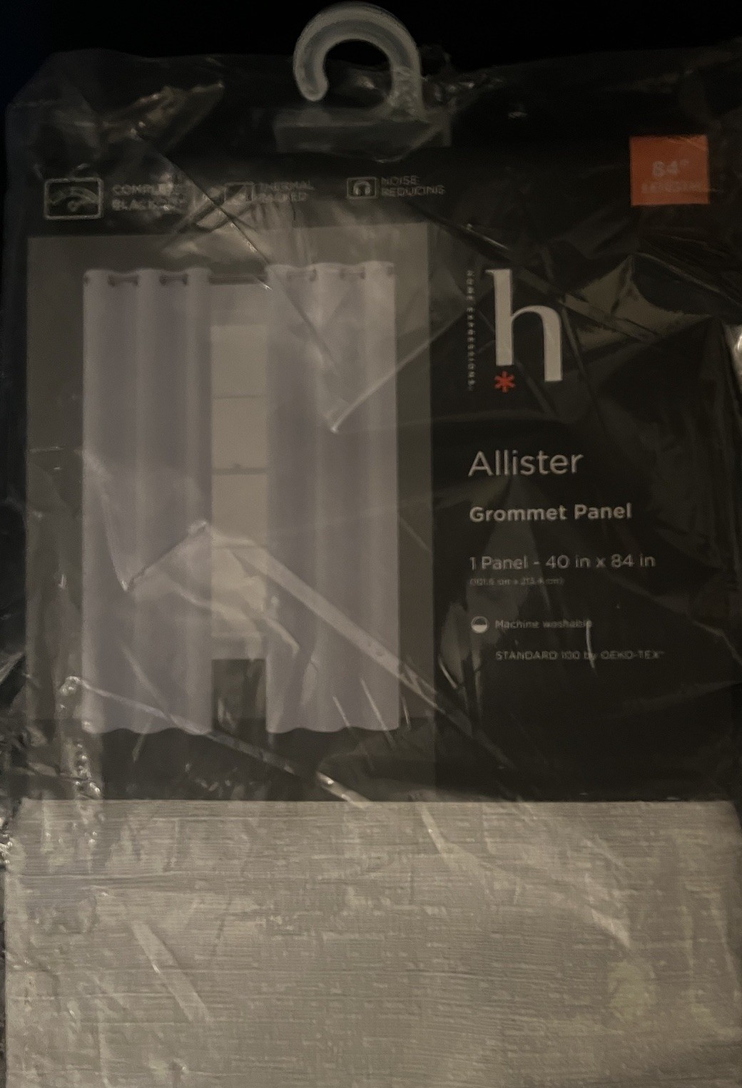 Expressions Allister Grommet Panel 40×84 in single panel White Complete BLACKOUT