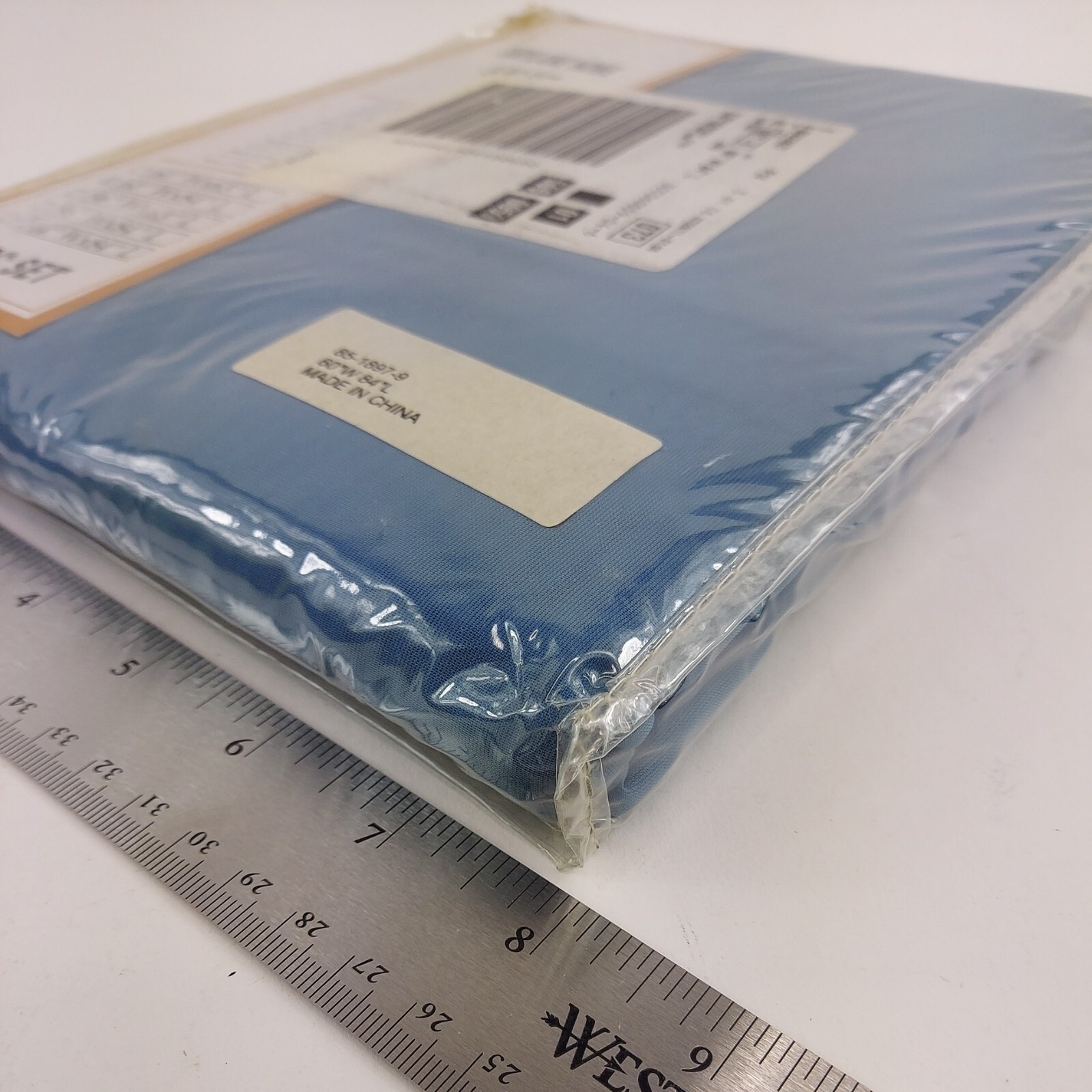Brylane Home Sheer Voile 5 Piece One-Rod Curtain Valance Set 60 x 84 Smoke Blue