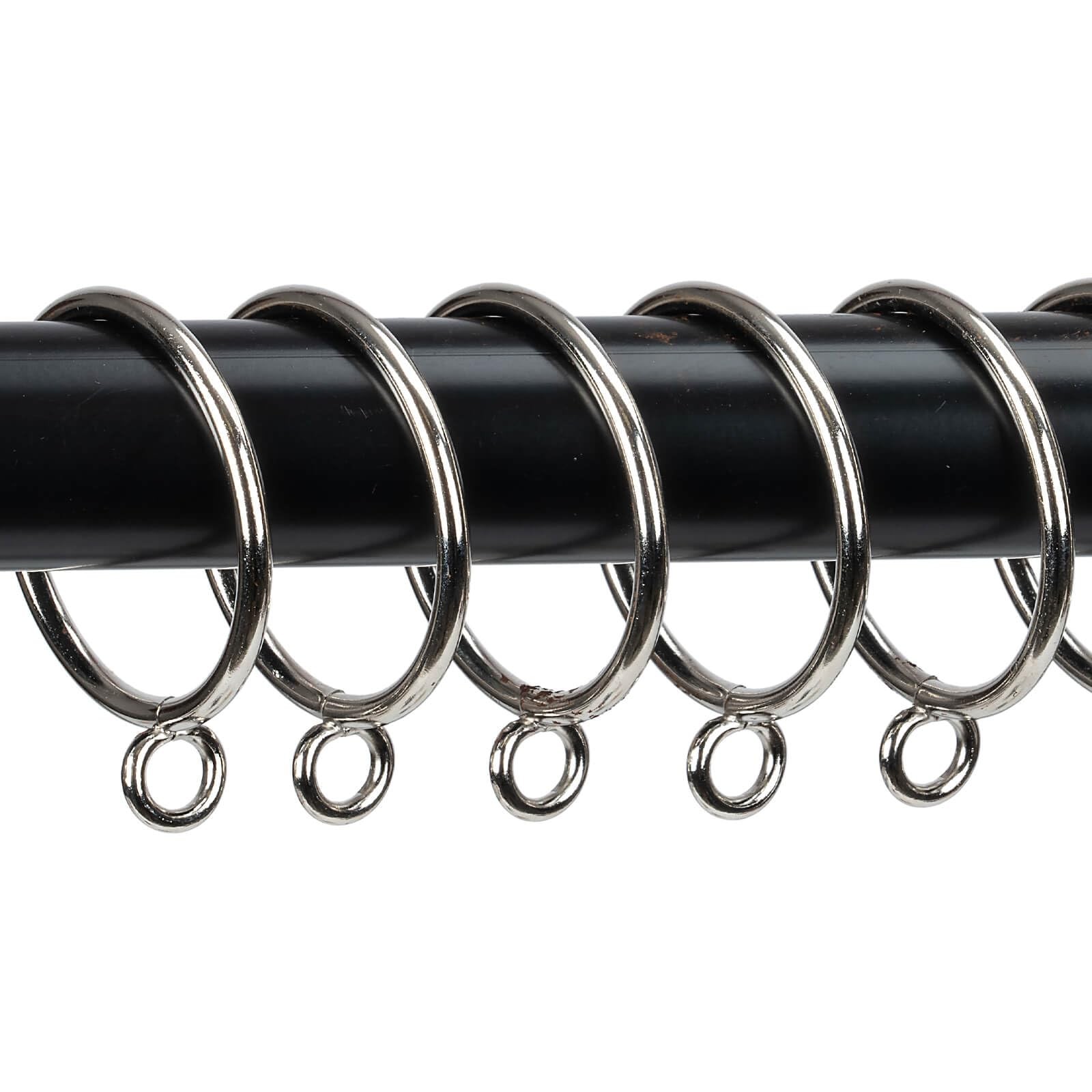 Curtain Rings with Eyelets Metal Eyelet Drapery Rings Inner Diameter 1Inch Cu…