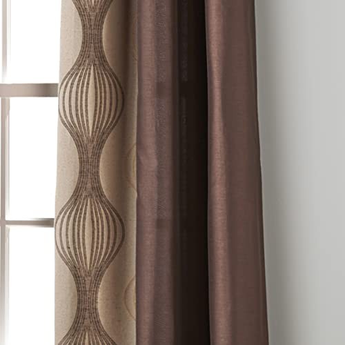 Stratford Park Kath Light Filtering Grommet 37″W x 84″L (Pack of 2) Brown-2