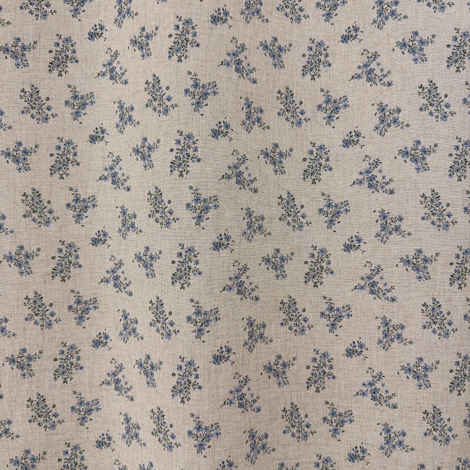 Handcrafted Floral Curtains Linen Blend Petite Botanical Custom Drapery Panels