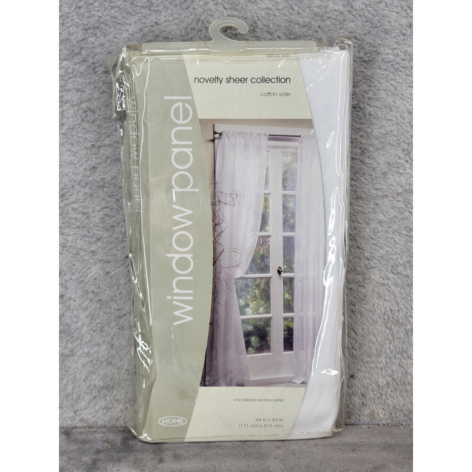 Target HOME White Cotton Voile Sheer Window Panel 44×84 Tailored Novelty 2001