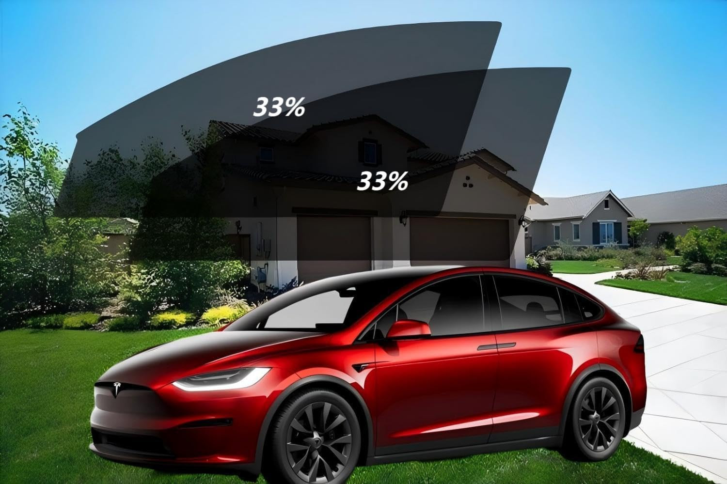 Detachable Tint for Model Y Front Window – UV & Sun Protection, Privacy