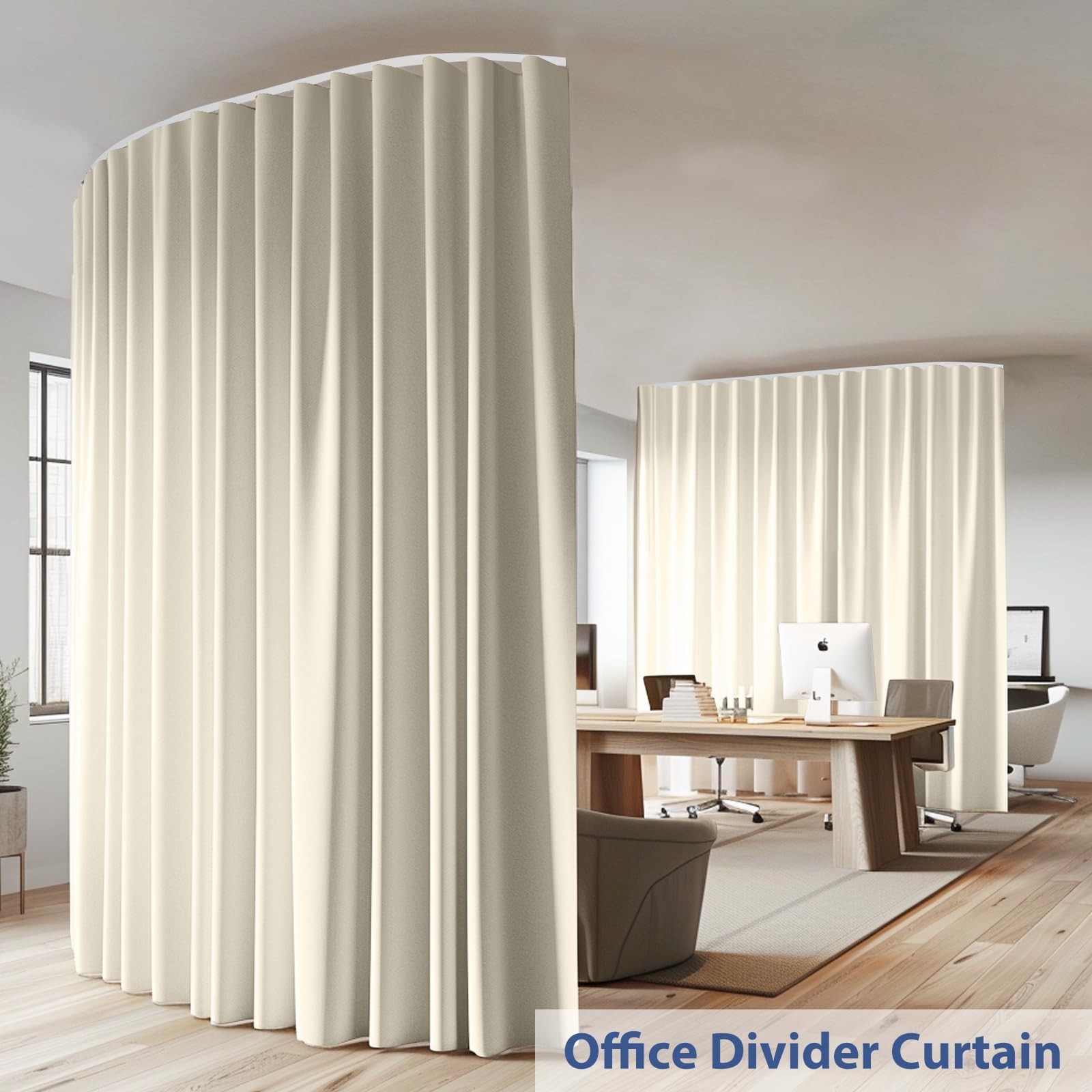 cbsroro Room Divider Ceiling Mounted Curtains Track Sets Extra Wide Blackout …