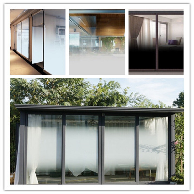 Window Film Gradient White Double Side Dots Sticker Semi-Privacy Vinyls Office
