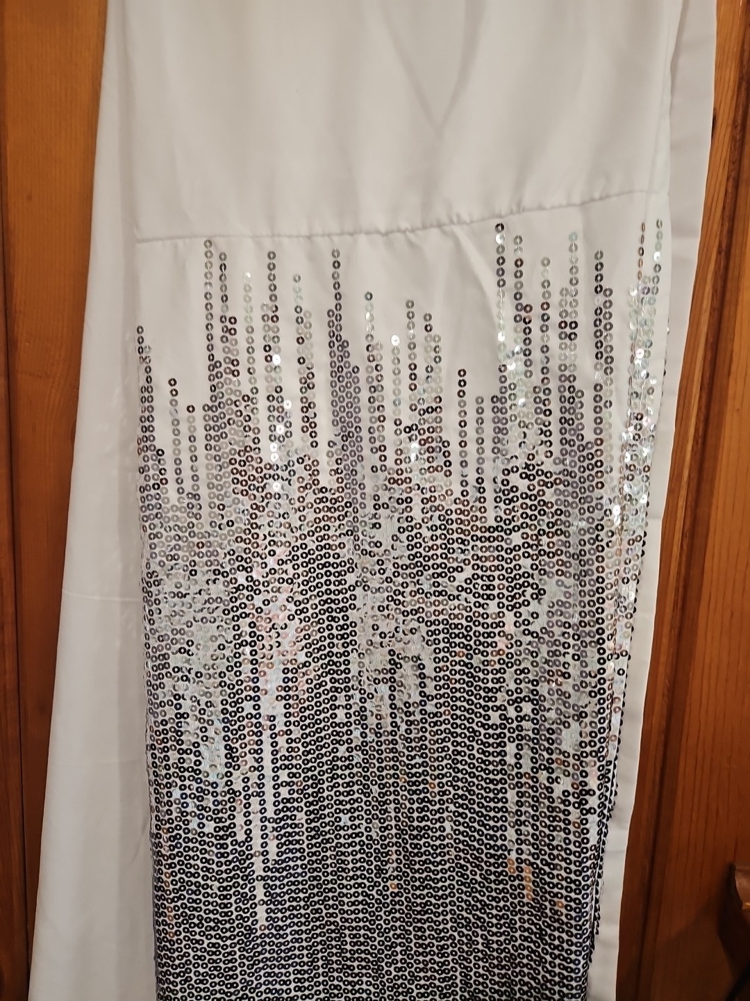 White Sequin Night Sky 2 Curtain Panels, 42″ W x 84″ L – Glam Decor