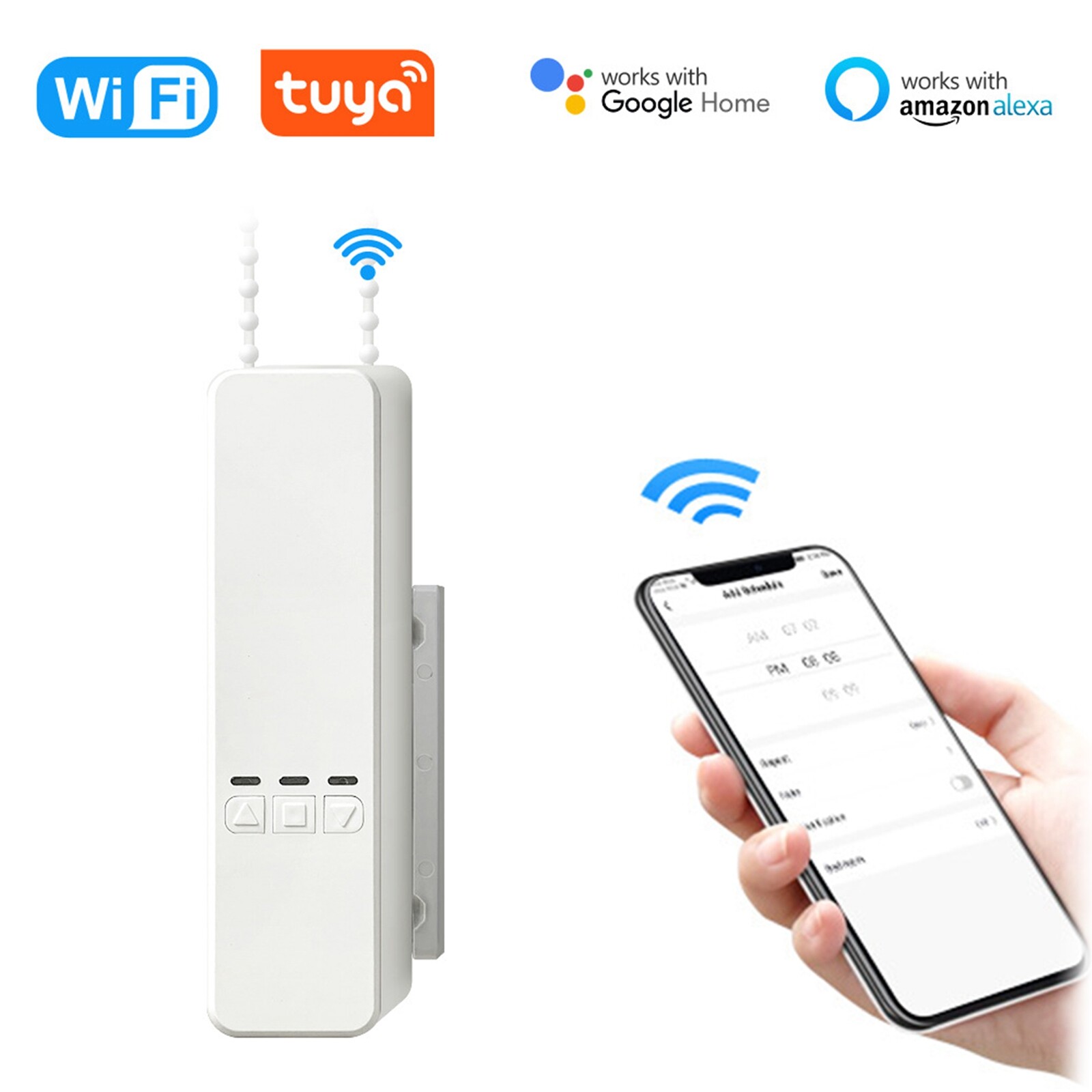 Smart Curtain Chain Roller Blind Shade Shutter Drive Motor WIFI APP Control Unit