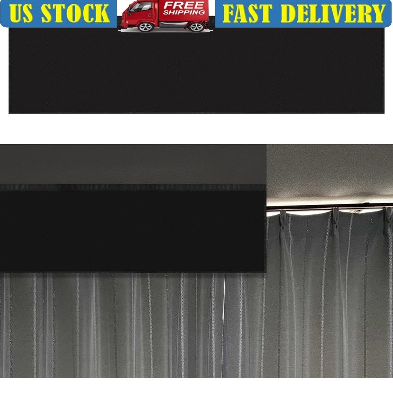 Blackout Curtains Light Blocker Thermal Insulation Self Adhesive Easy Install US