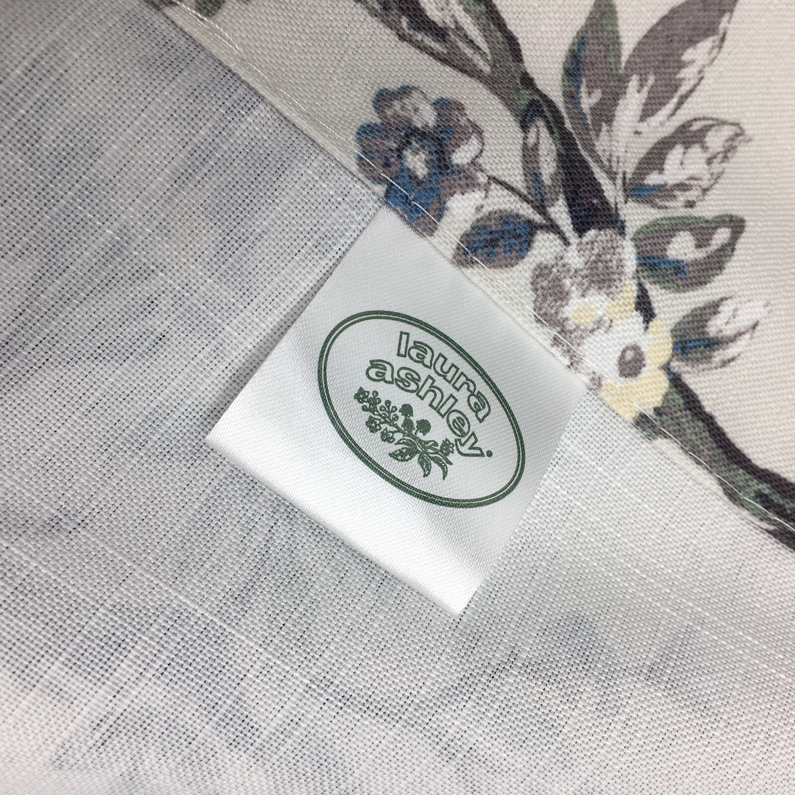 Laura Ashley Peacock 2 Window Curtain Panels 38×84 Belvedere Floral Blue Green