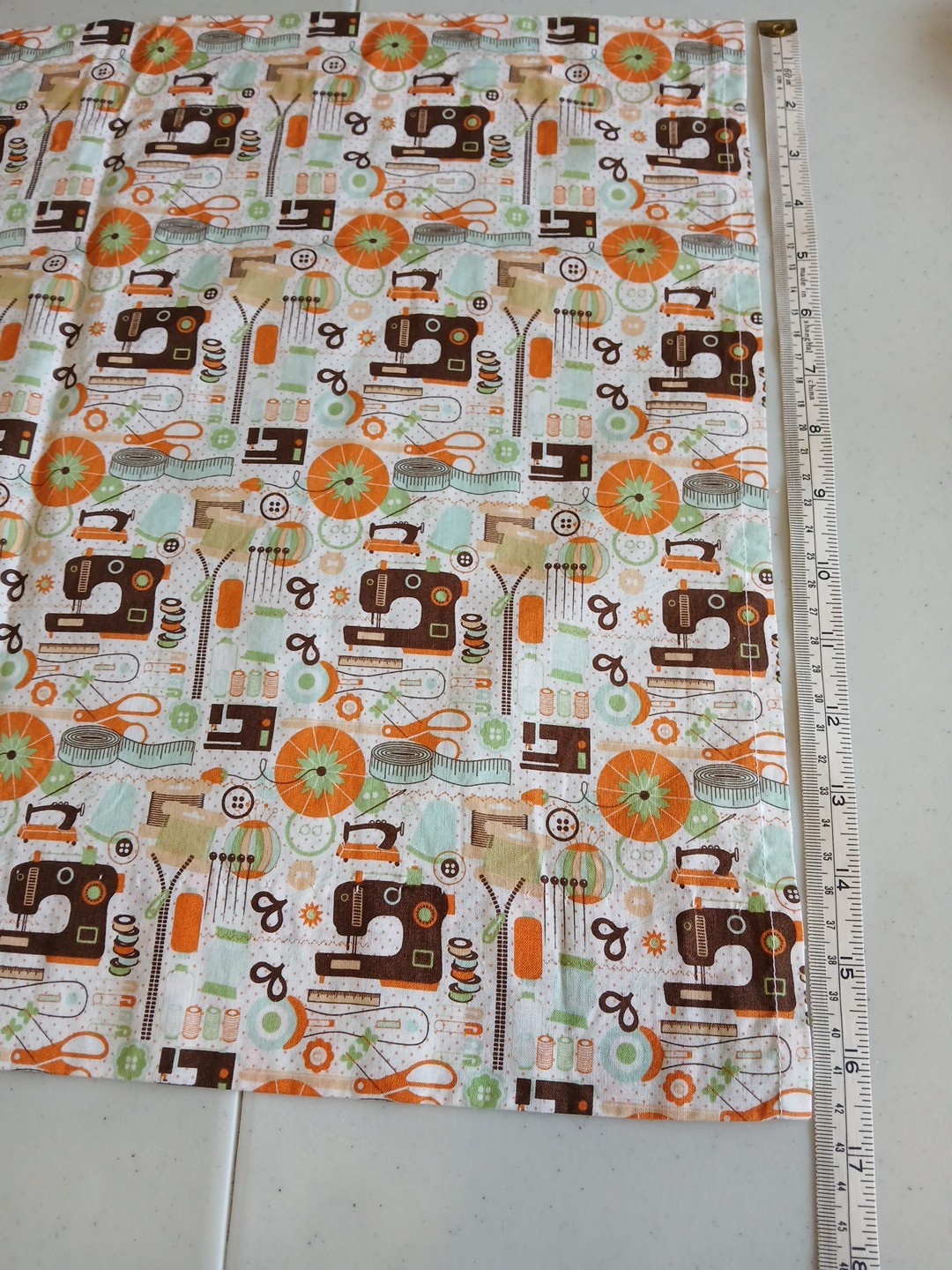 Fabric Window Valance Curtain , Sewing Machines & Notions Themed Fabric