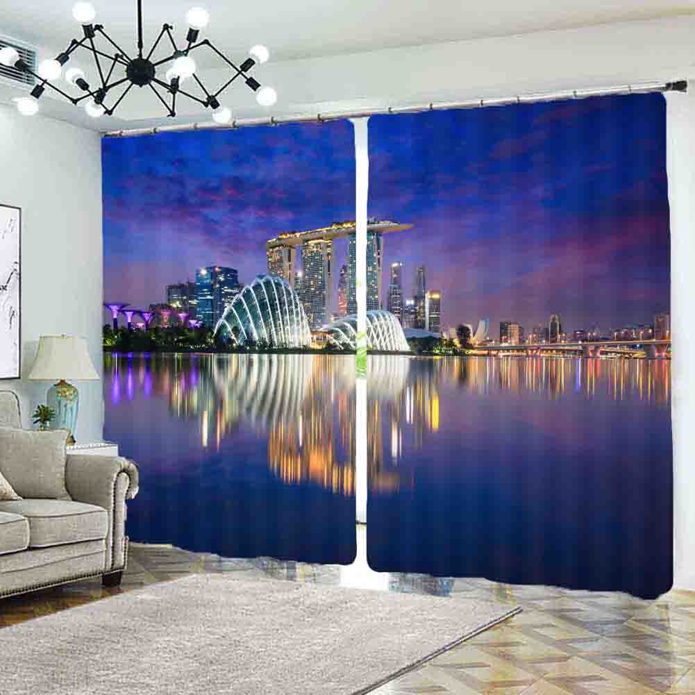 Sessions Business Trips 3D Blockout Photo Print Curtain Fabric Curtains Window