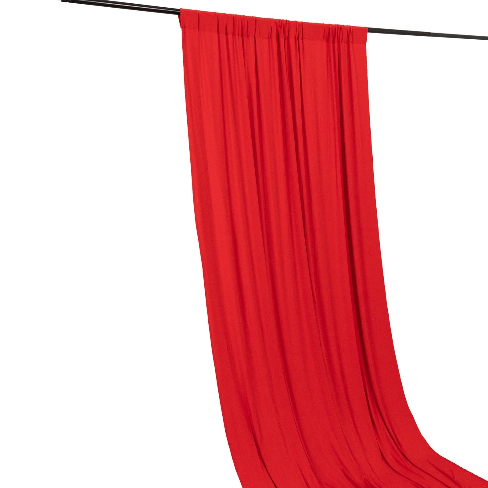 16 ft RED 4-Way Stretch Spandex Divider Backdrop Curtain Party Wedding