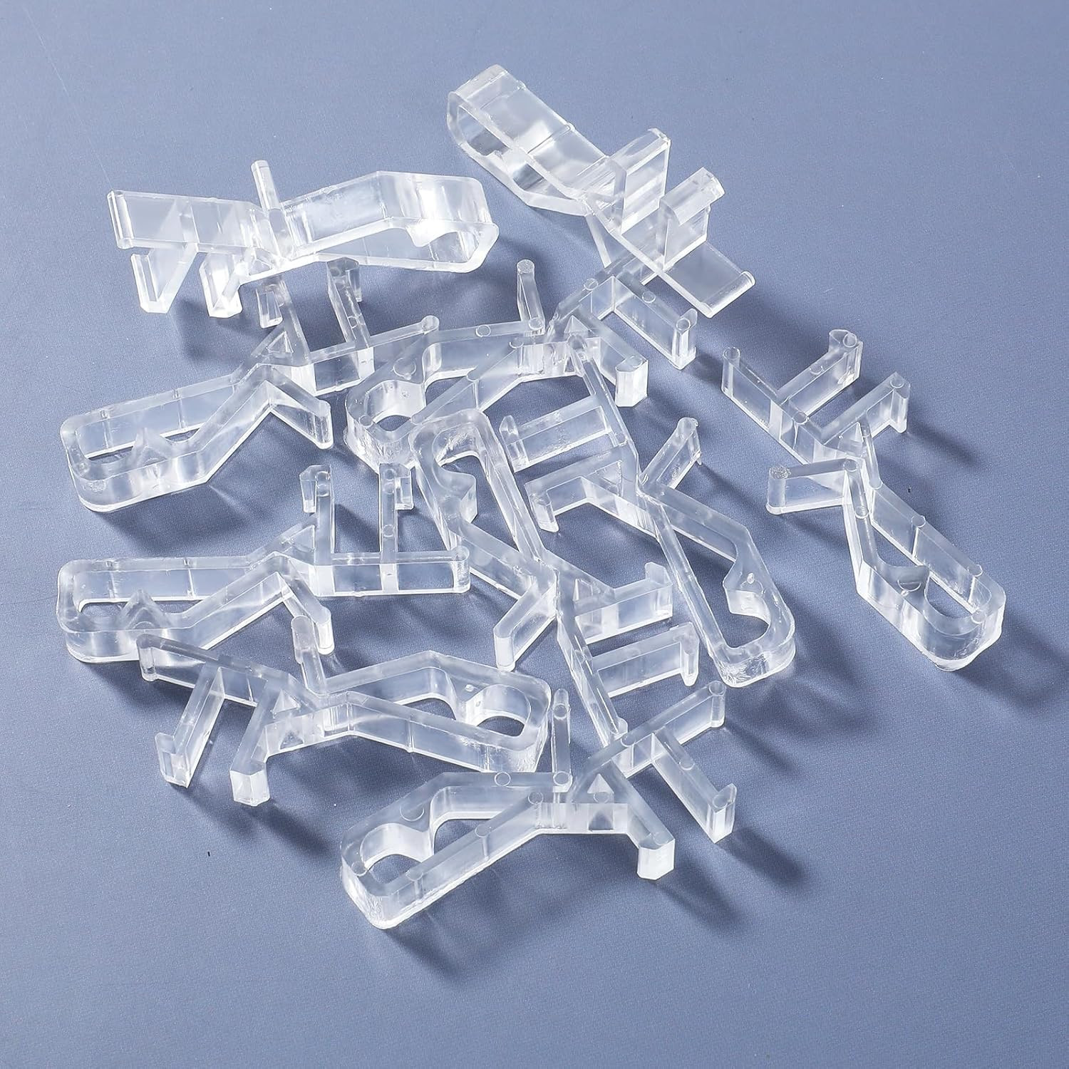 10pcs Valance Clips 1-7/8 Inches Window Blinds Hide Clip Clear Plastic Hide R…