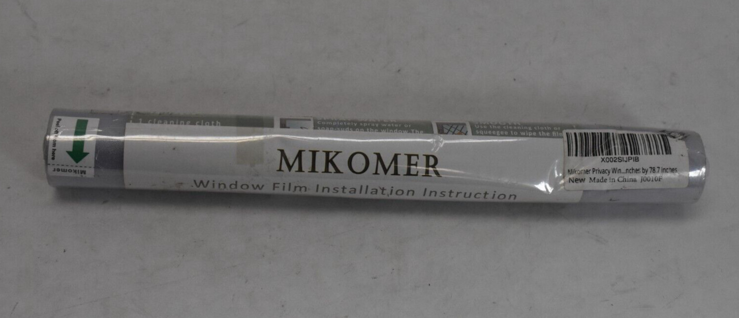 Mikomer Privacy Window Film Flowers Static Glass Door Film Decor 17.5″ x 78.7″