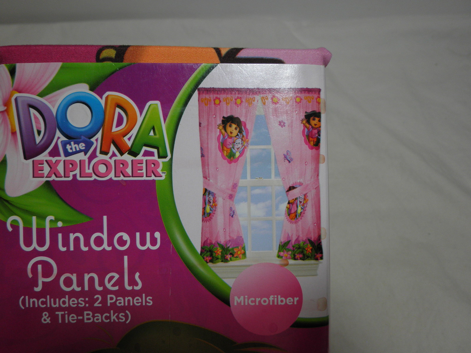 New Dora The Explorer DORA FUN IN THE JUNGLE Window Panels 82×63 + 2 Tiebacks