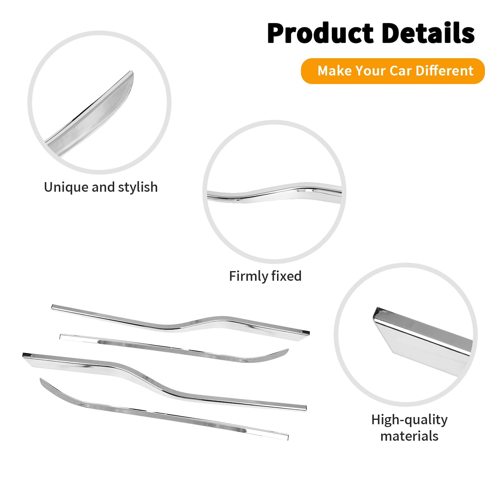 Hoolcar Lower Window Trim Cover Molding Window Bottom Outer Frame Strip