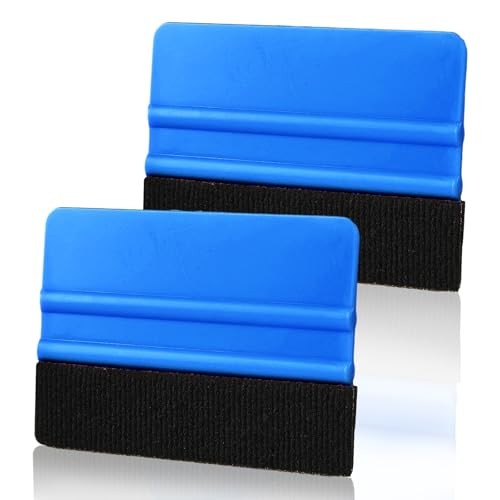 Mabor Vinyl Squeegee Tool, Blue Plastic Felt Squeegee for Vinyl Scraper for