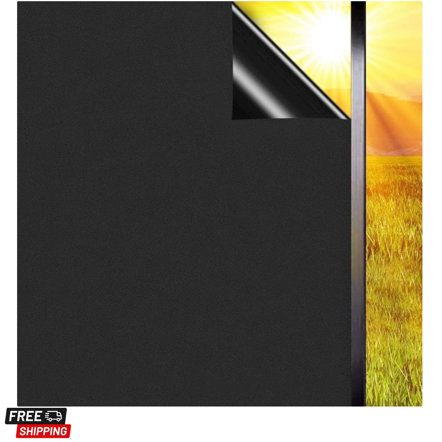Total Blackout Privacy Film – 100% Light Blocking, No Glue Window Tint for Ho…