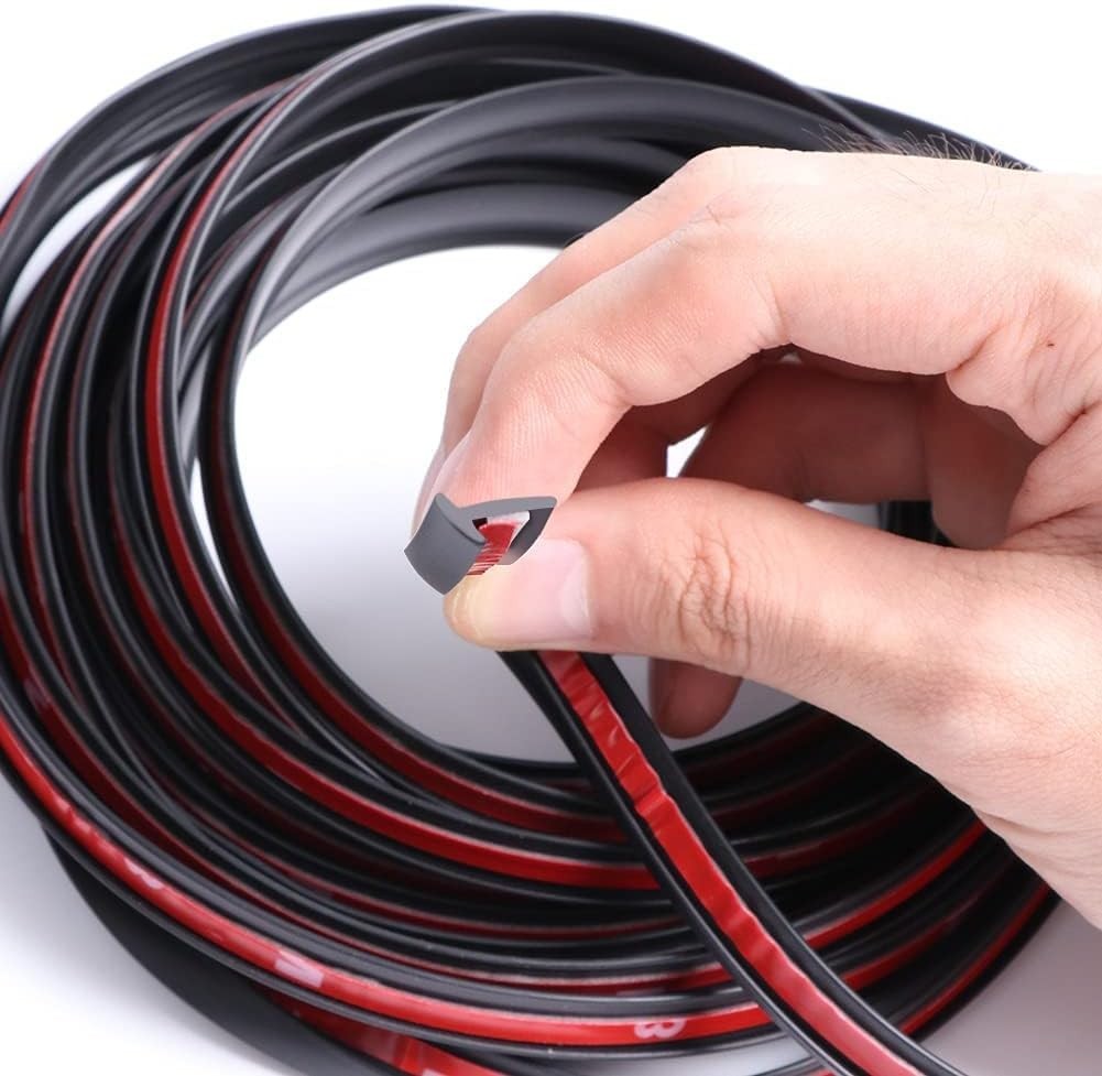 5M/16.5Ft Universal Self Adhesive Auto Rubber Weather Draft Seal Strip, Car W…