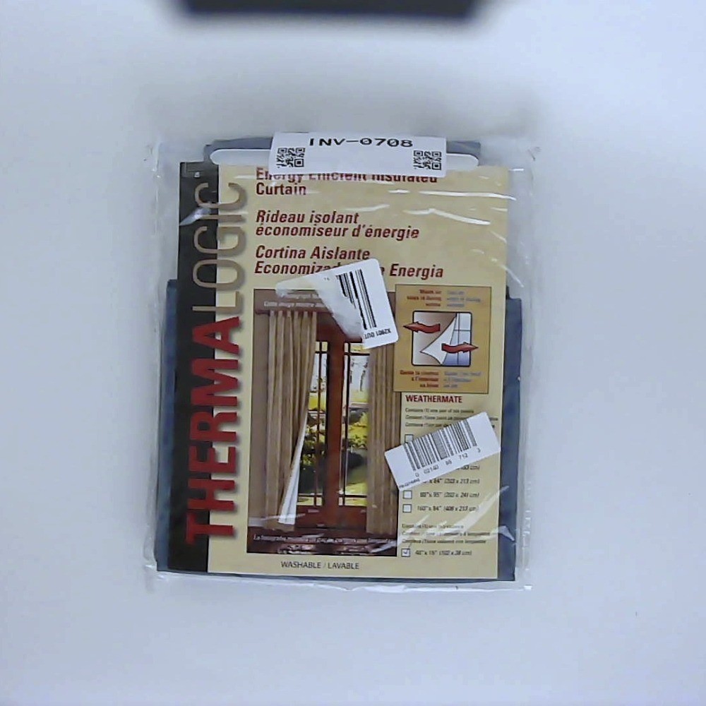 Commonwealth Thermalogic Weathermate Tab Top Café Curtain Blue 40″x15″