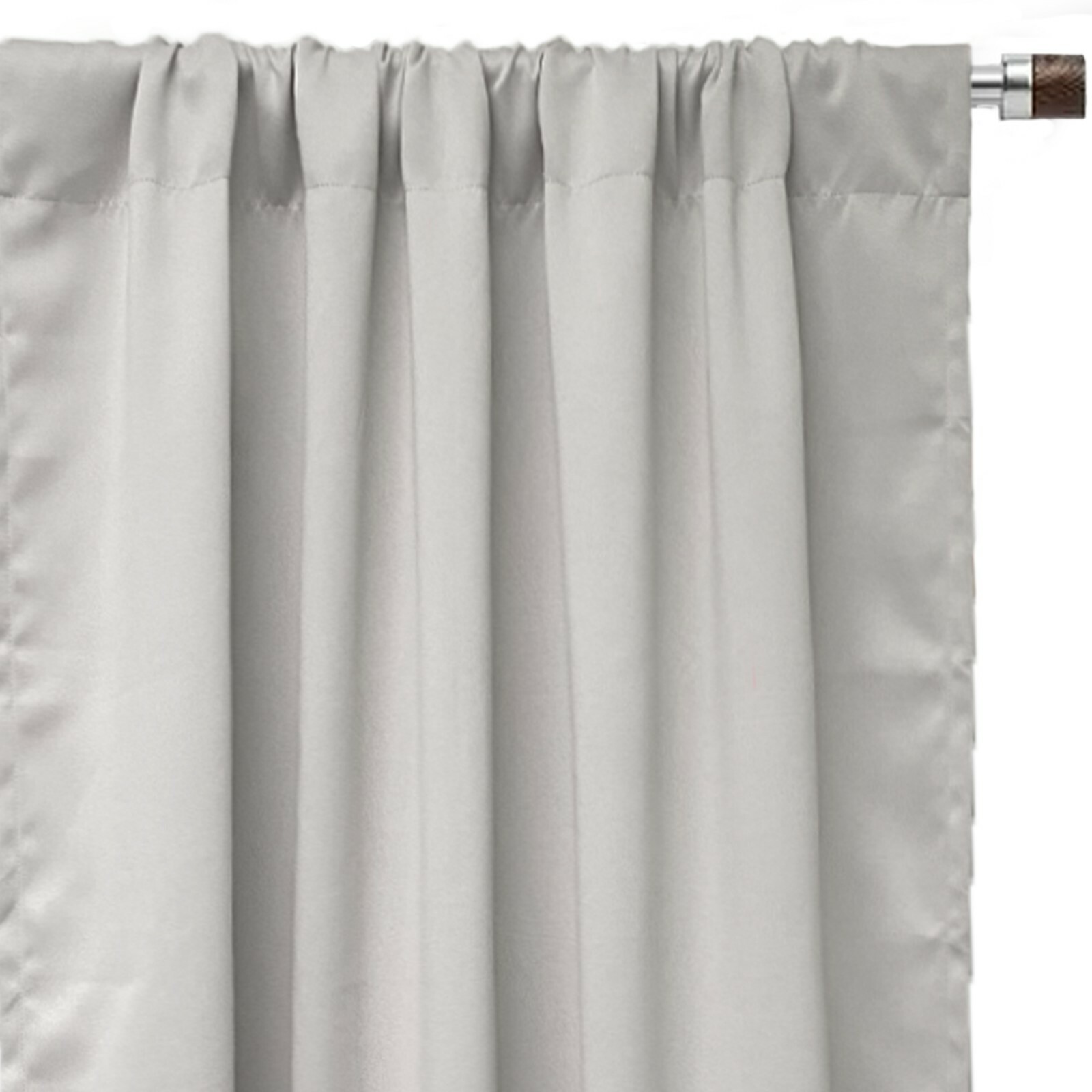 42 x 45 Blackout Polyester Noise Reducing Curtains Rod Pocket for Room Darkening