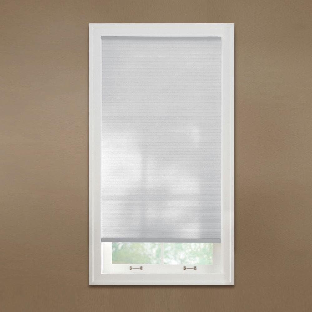 Cordless Light Filtering Cellular Window Shades Snow Drift 48.375″ W x 48″ L