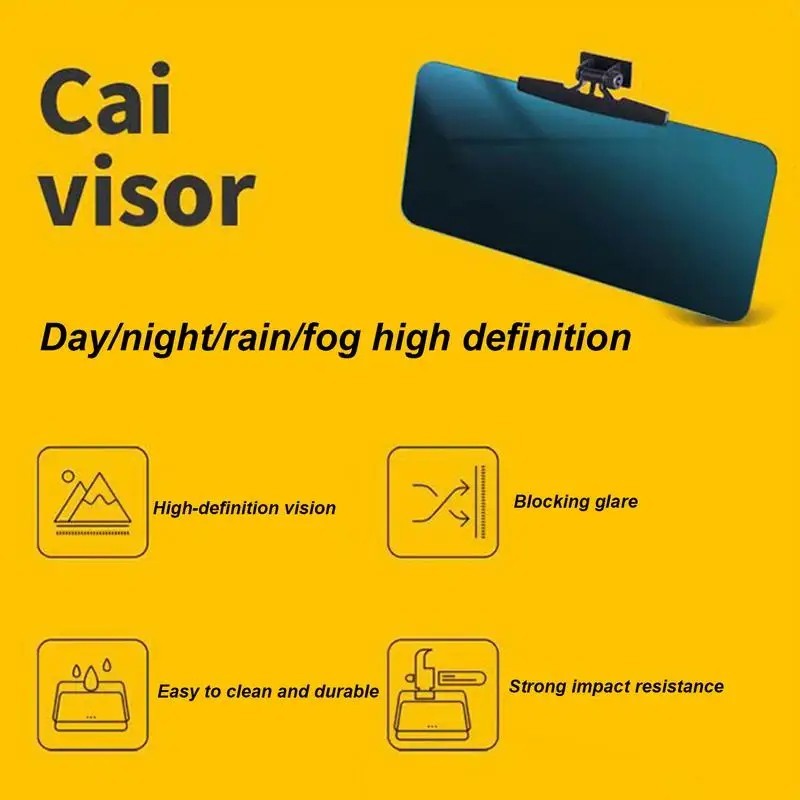 Car Visor Extender Windshield Sun Blocker Anti-Glare 180° Rotation