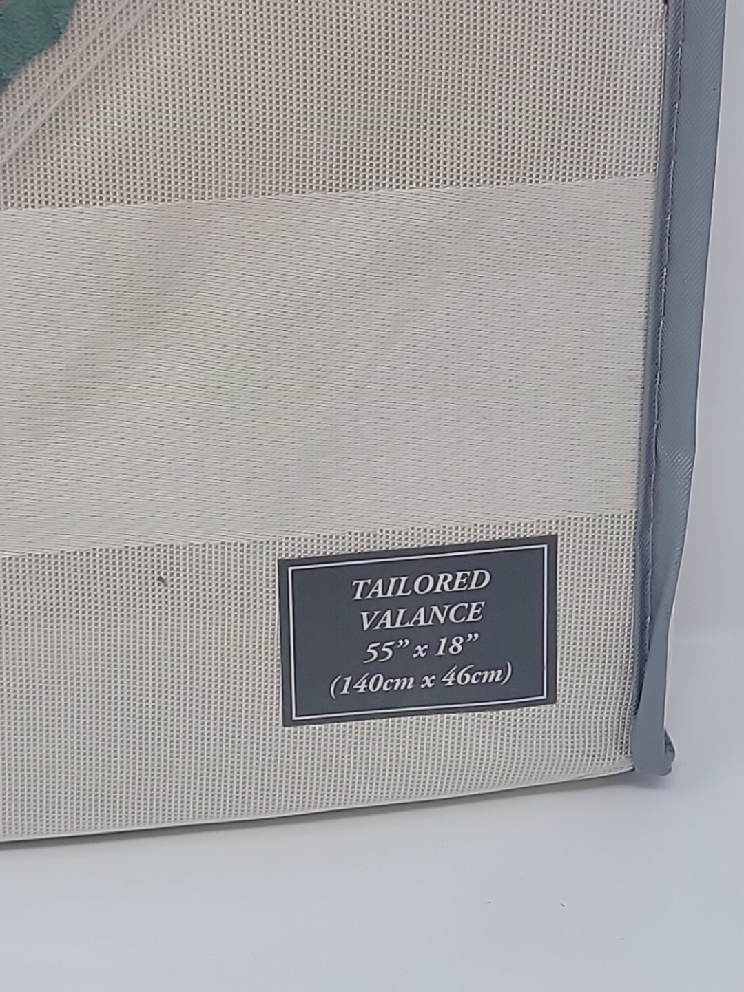 Waterford DUNLOE Platinum Tailored Valances Brushed Fringe Beige Tan 50″x 18″
