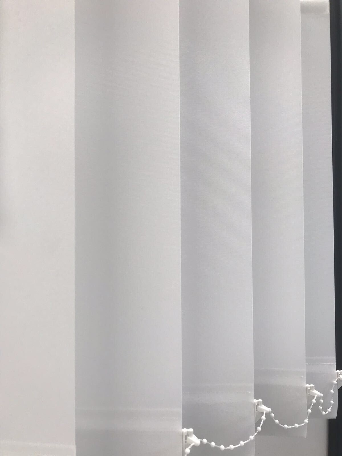 PREMIUM WHITE MADE TO MEASURE VERTICAL BLIND REPLACEMENT SLATS 89mm (3.5″) WIDE
