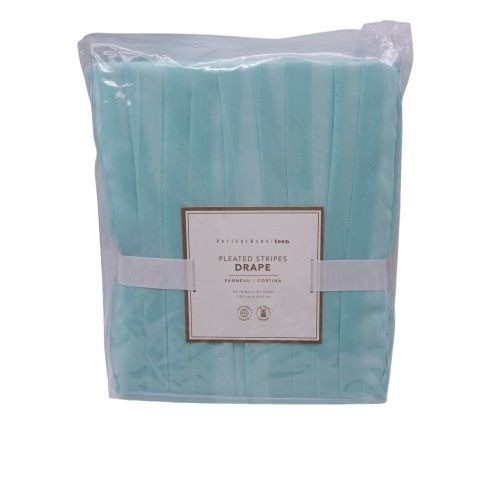 NEW Pottery Barn Teen Pleated Stripes Drape Light Pool 44”x 84” Preppy Coastal