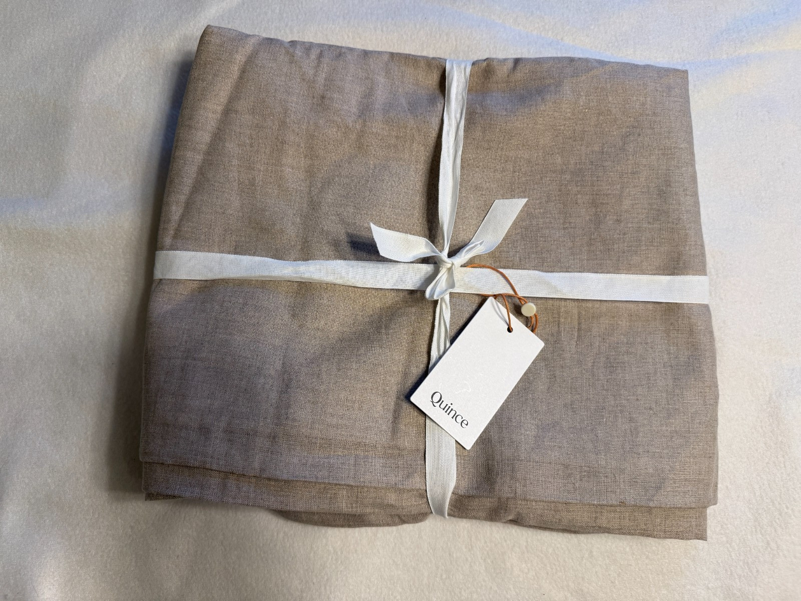 Quince European Linen True Blackout Curtain 48×84 Taupe NWT Single Panel