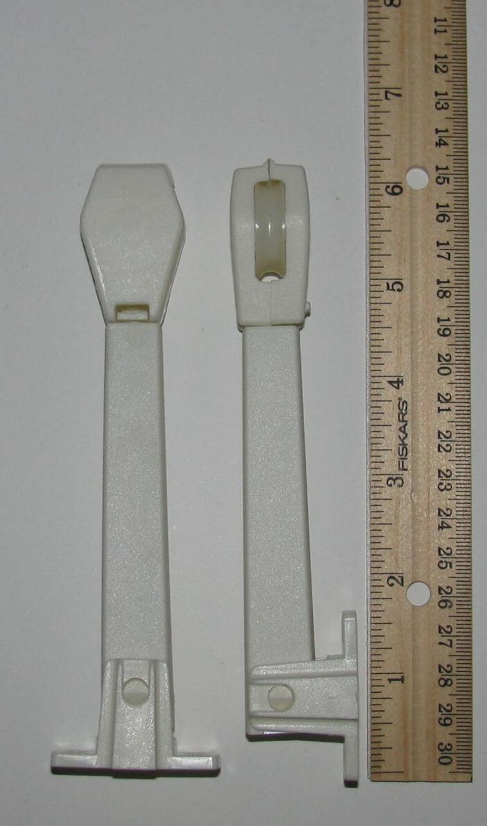 Qty (2) Cord TENSION PULLEYS Traverse Drapery Rod, Vertical Blind, White
