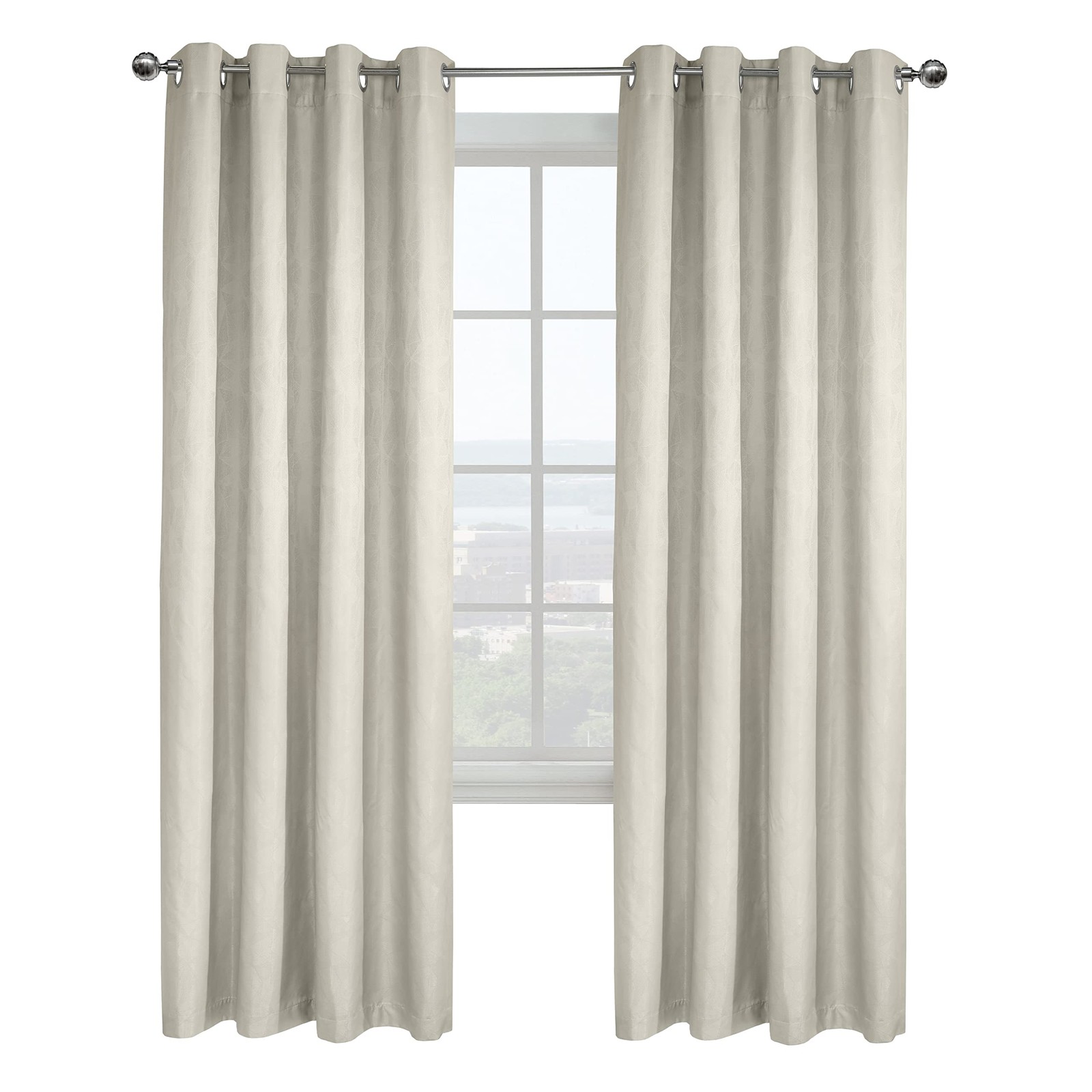 Emerald Total Blackout Jacquard Grommet Curtain Panel 52 X 108 In W