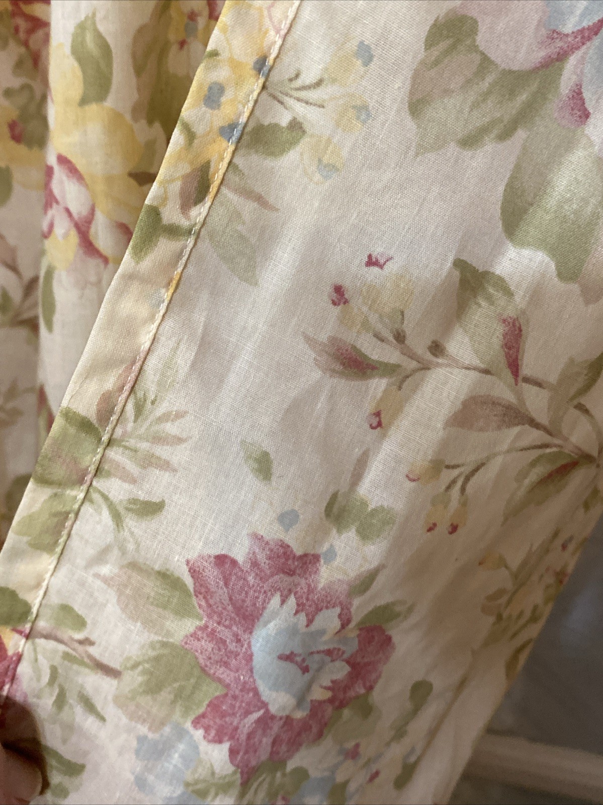Vtg JC Penney Home Collection Floral Curtain Set 42×85