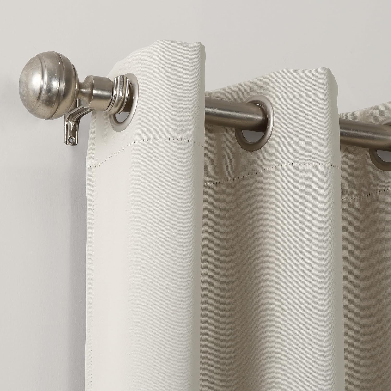 Sun Zero Easton Energy Saving Blackout Grommet Curtain Panel, 40″ x 84″, Pearl
