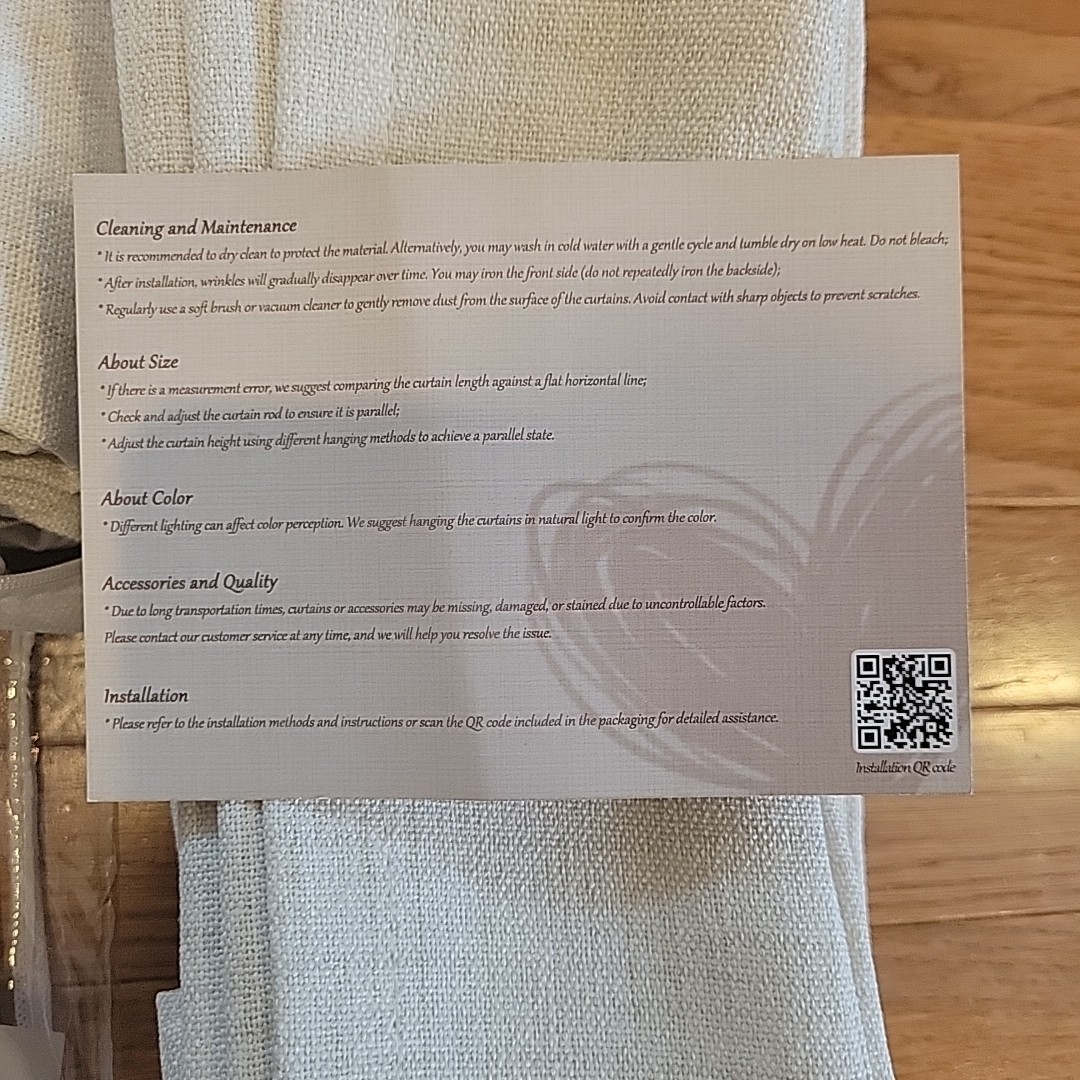 Pinch Pleated Curtain Light Filtering Unlined Drapes 2 Panels- Each Is 40″x96″