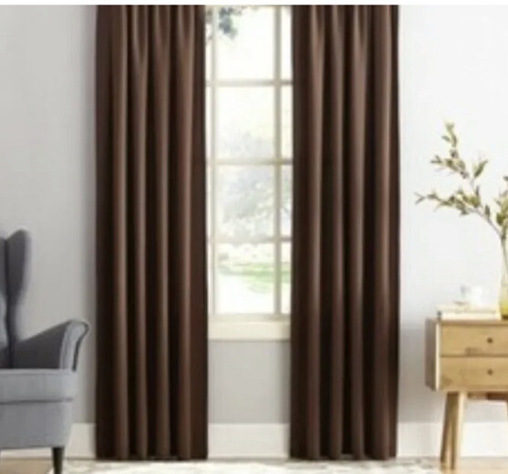 Lichtenberg Energy Efficient Rod Pocket One Panel 54″x108” Chocolate Brown D1