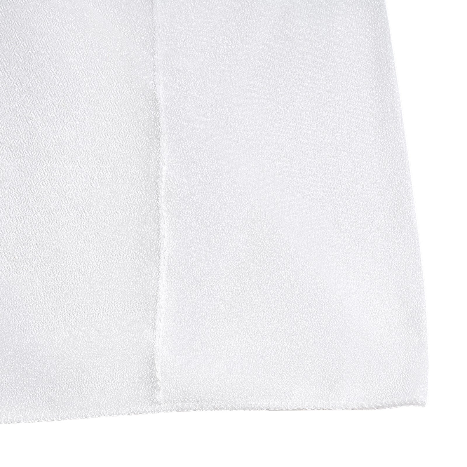 6Pc White Chiffon Ceiling Drapes 15 × 5 Ft Panels For Wedding Party Backdrop