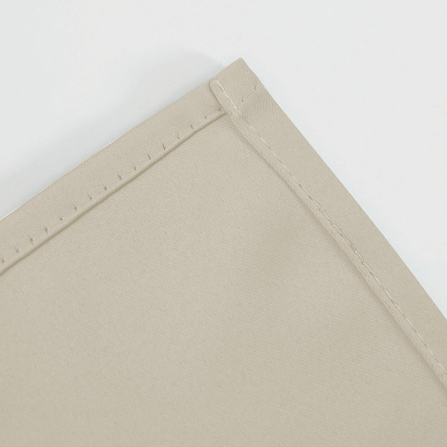 LEMOMO Light Beige Thermal Blackout Curtains/38 X 54 Inch/Set of 2 Panels Room D