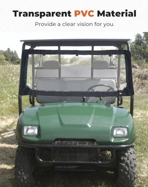 UTV Front Windshield Compatible with Kawasaki Mule 3000 3010 3020 2001-2008