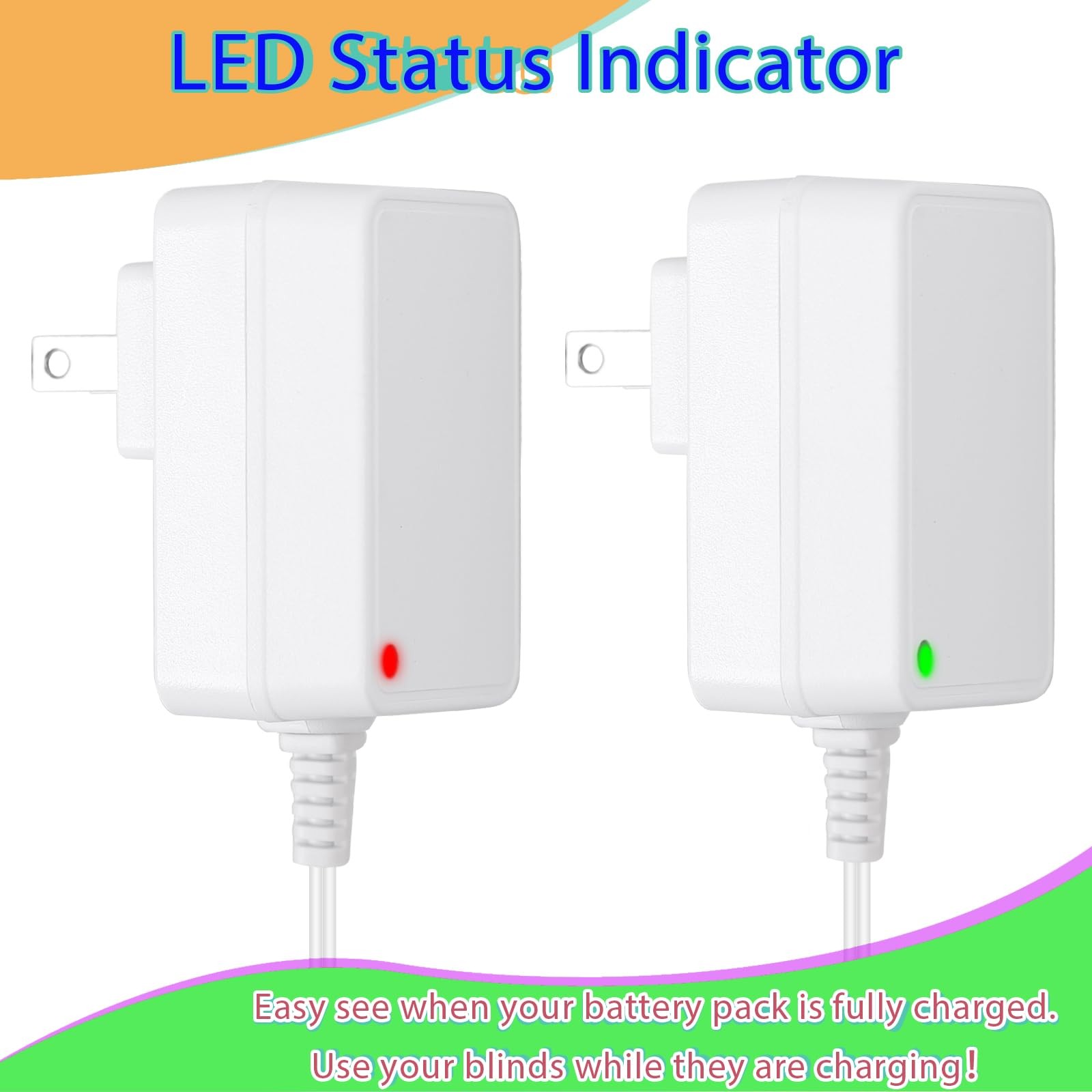 9025166 Lithium Ion Charger for Somfy Blinds Power, with Motorized Blinds, Sh…