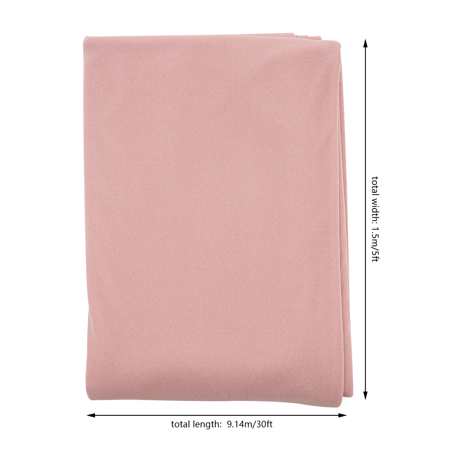 Deep Rose Ceiling Drapes for Wedding5Ftx30Ft Sheer Curtains Chiffon Drapin New