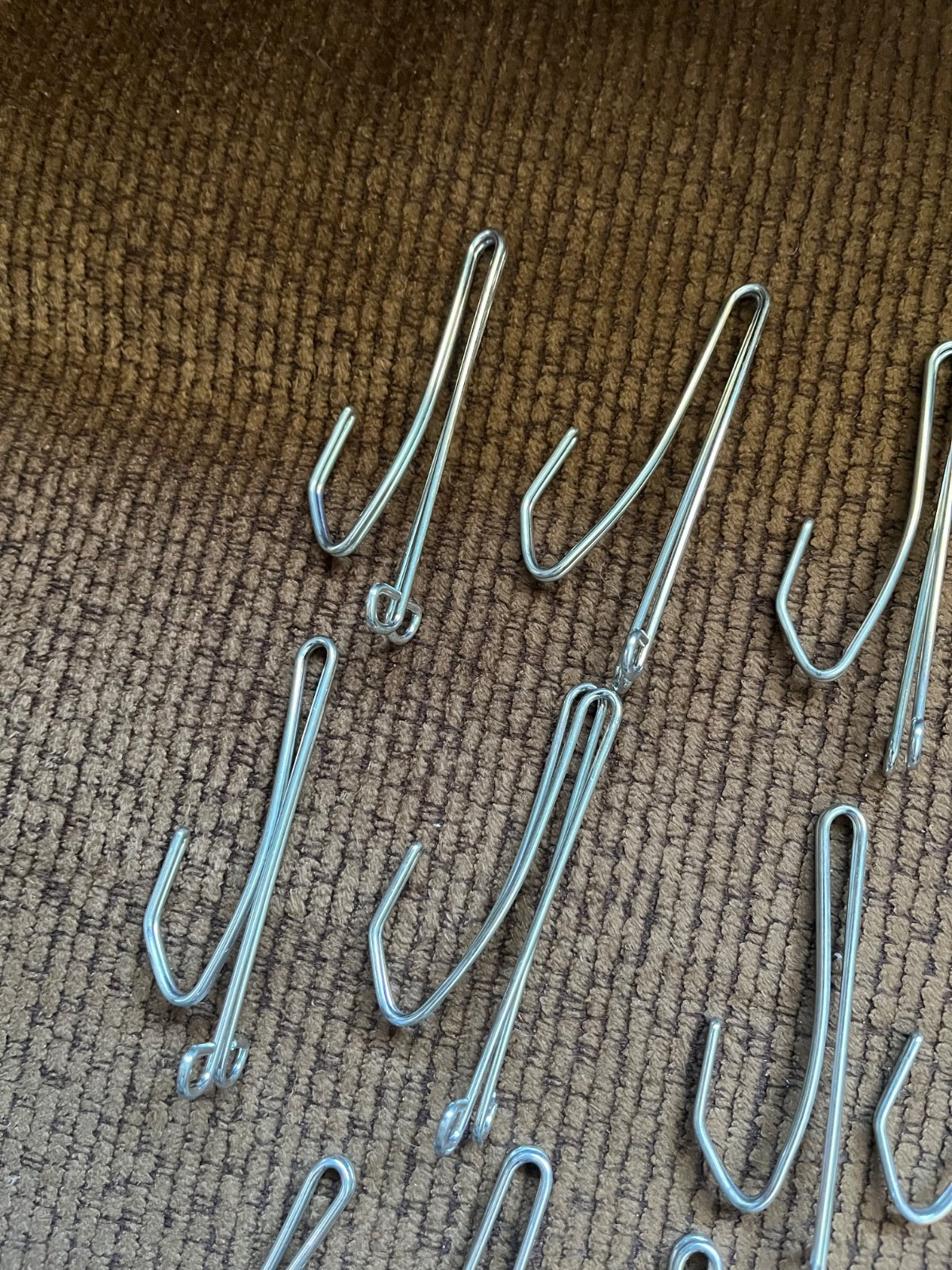 Vintage Drapery Hooks 3 Inch Lot of 20