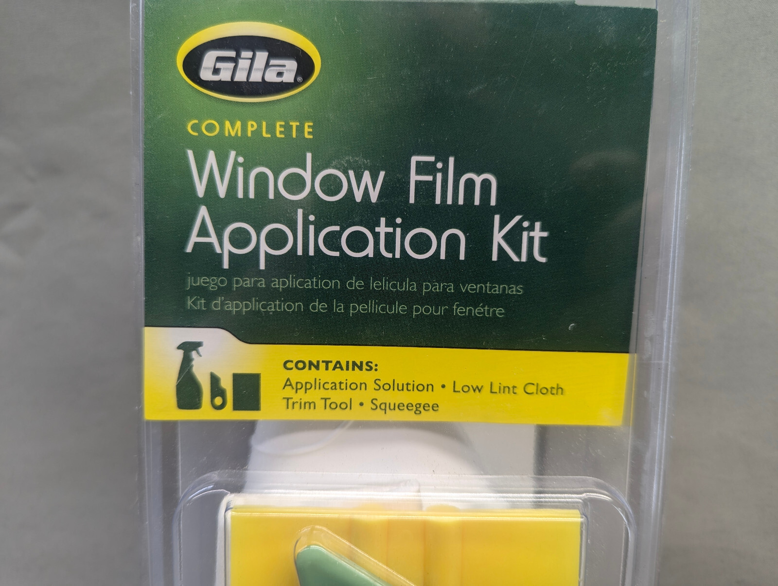 Gila Complete Window Film Application Kit Solution – Cloth – Trim Tool & Squeege