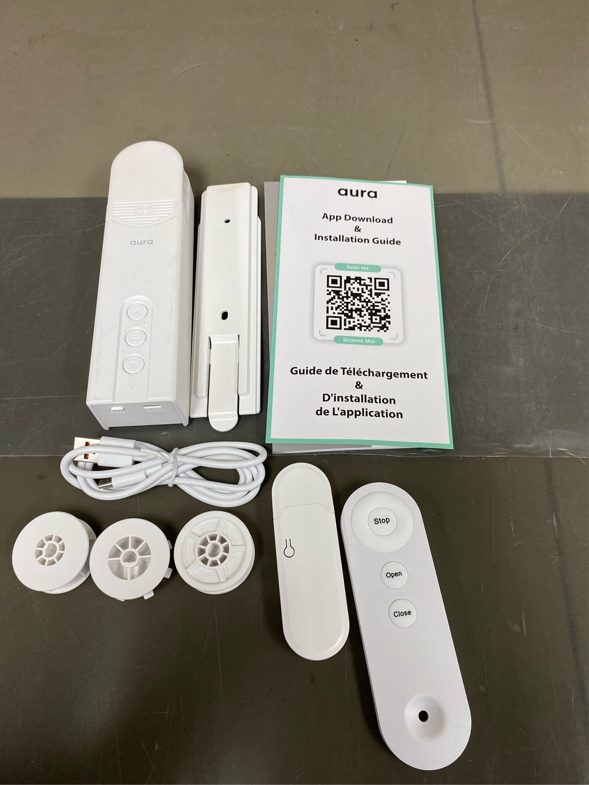 Aura Roller Smart Shade Driver, Remote Control & WiFi Dongle | Automate Existi 1