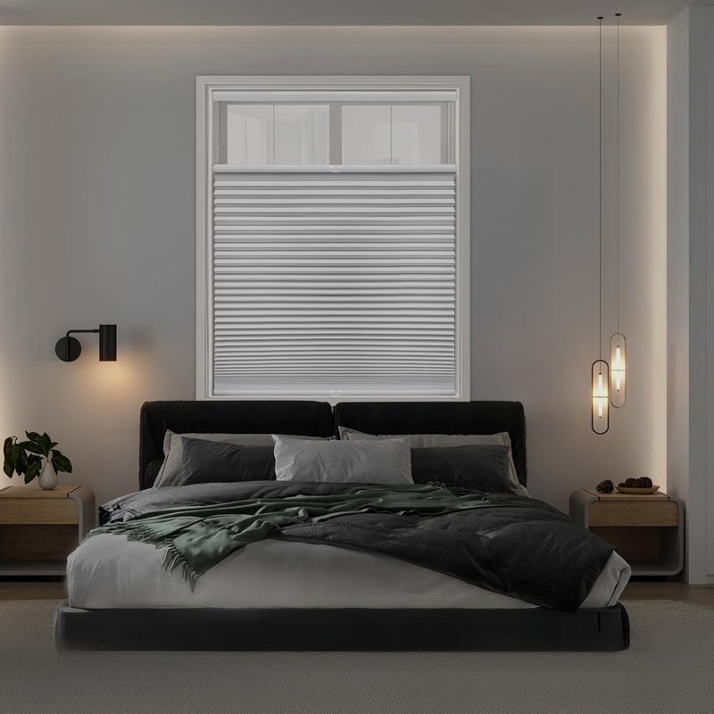 1.5″ Cordless Blackout Cellular Shade 36″ W X 60″ White, Polyester & PVC