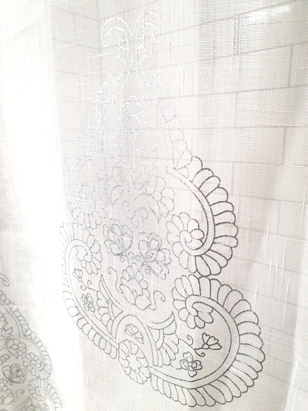Curtains Draperies 4 Panels White Silver Romantic Opaque Duck River Rod Pole