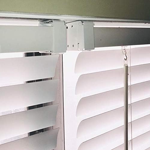 Versatile 2-Pack Window Blinds Brackets for Inside/Outside Mount – White Finish