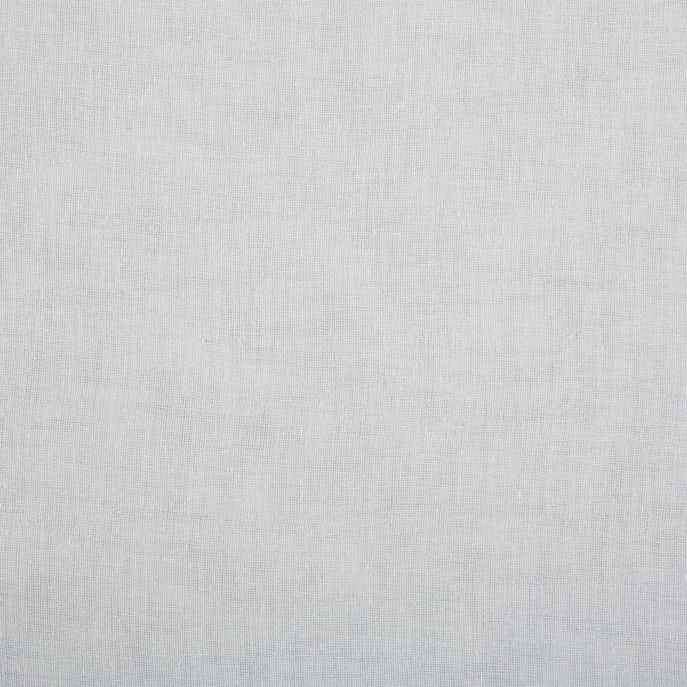Belgian Silver Solid Sheer Hidden Tab / Rod Pocket Curtain, 50 In. W X 96 In. L